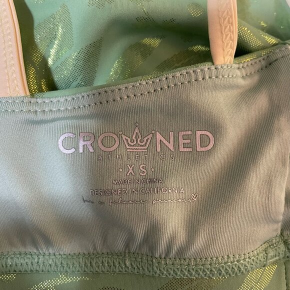 Crowned Athletics Lily Pad Princess Sports Bra XS - Picture 5 of 8